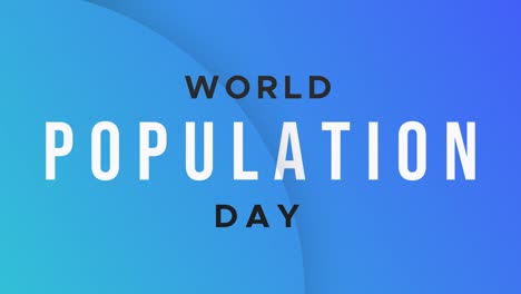 World-population-day-awareness-animation-text