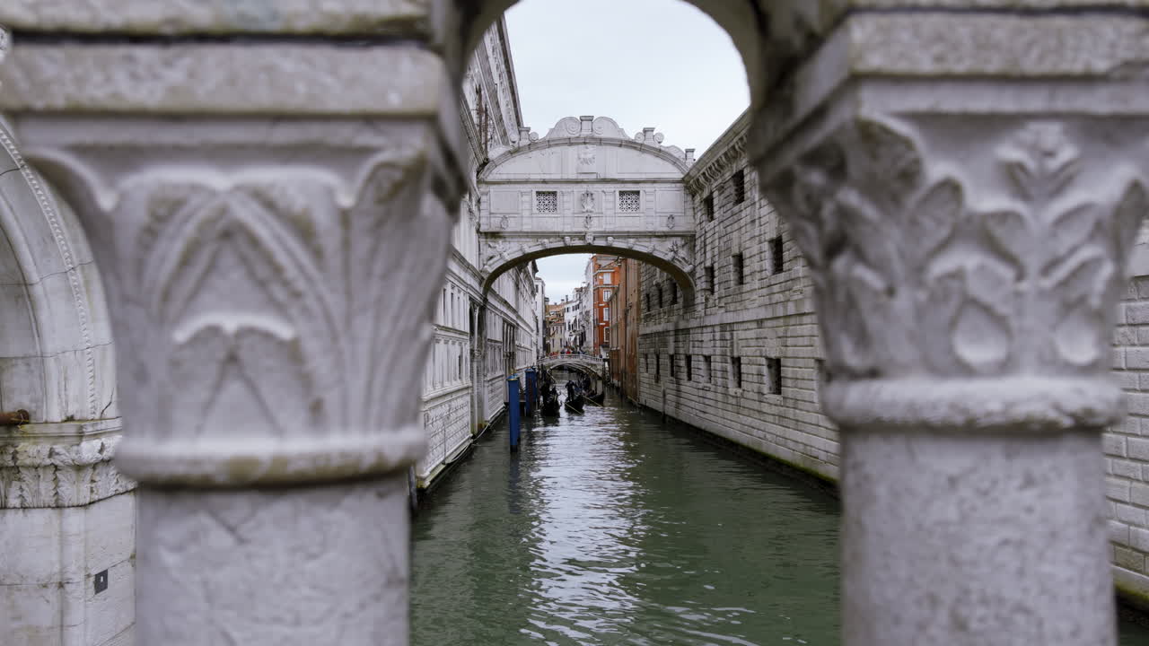 Venice Canal View with Bridge