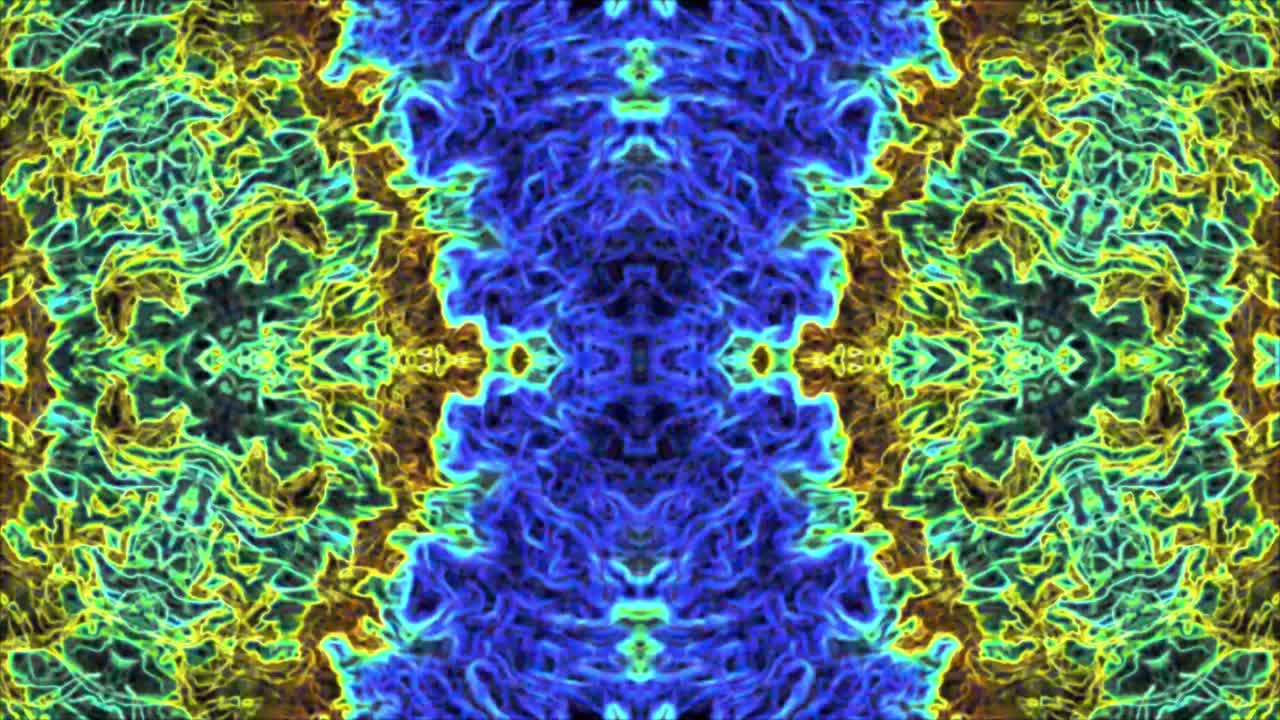 el fondo del video caleidoscópico. el fondo del caleidoscopio psicodélico geométrico. la rotación del bucle geométrica del caleidoscopio psiquedélico 4k. para el bucle de la etapa de vj dj, el fondo del terapeuta de arte de yoga, la introducción de la moda