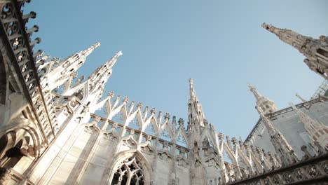 sculptures saints and martyrs decorating the cathedral milan duomo di milano