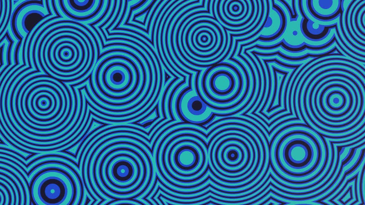 círculos azules abstractos fondo animado