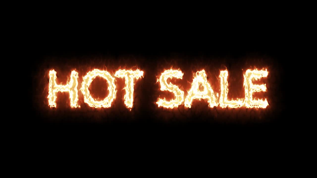 판매 애니메이션 화재 할인 프로모션: 검은색 배경에 화재로 작성 된 판매, 루프 애니메이션, 비디오 4k, 배경 또는 다른 비디오에 애니메이션을 을 수 있습니다 (효과 후, 비디오에 화면 혼합 모드를 적용해야합니다).
