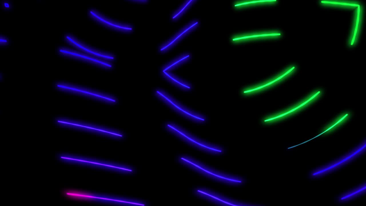 fondo de movimiento de línea de trazo ondulado colorido. abstracto colorido de neón brillante línea de trazos geométricos.