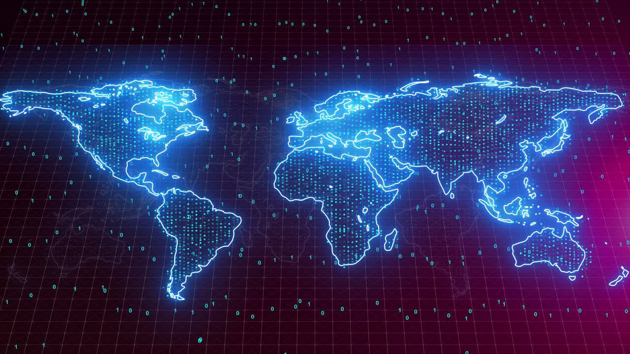 Technology big data artificial intelligence polygonal connected technology internet big data