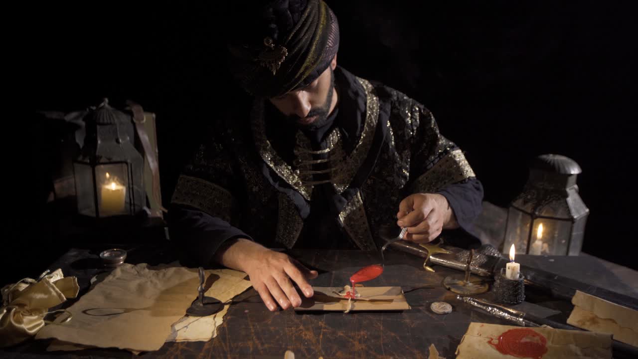 고대에는 편지를 봉인했습니다.