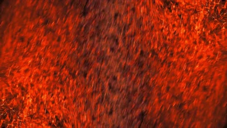 large burst flame particles, for video overlay