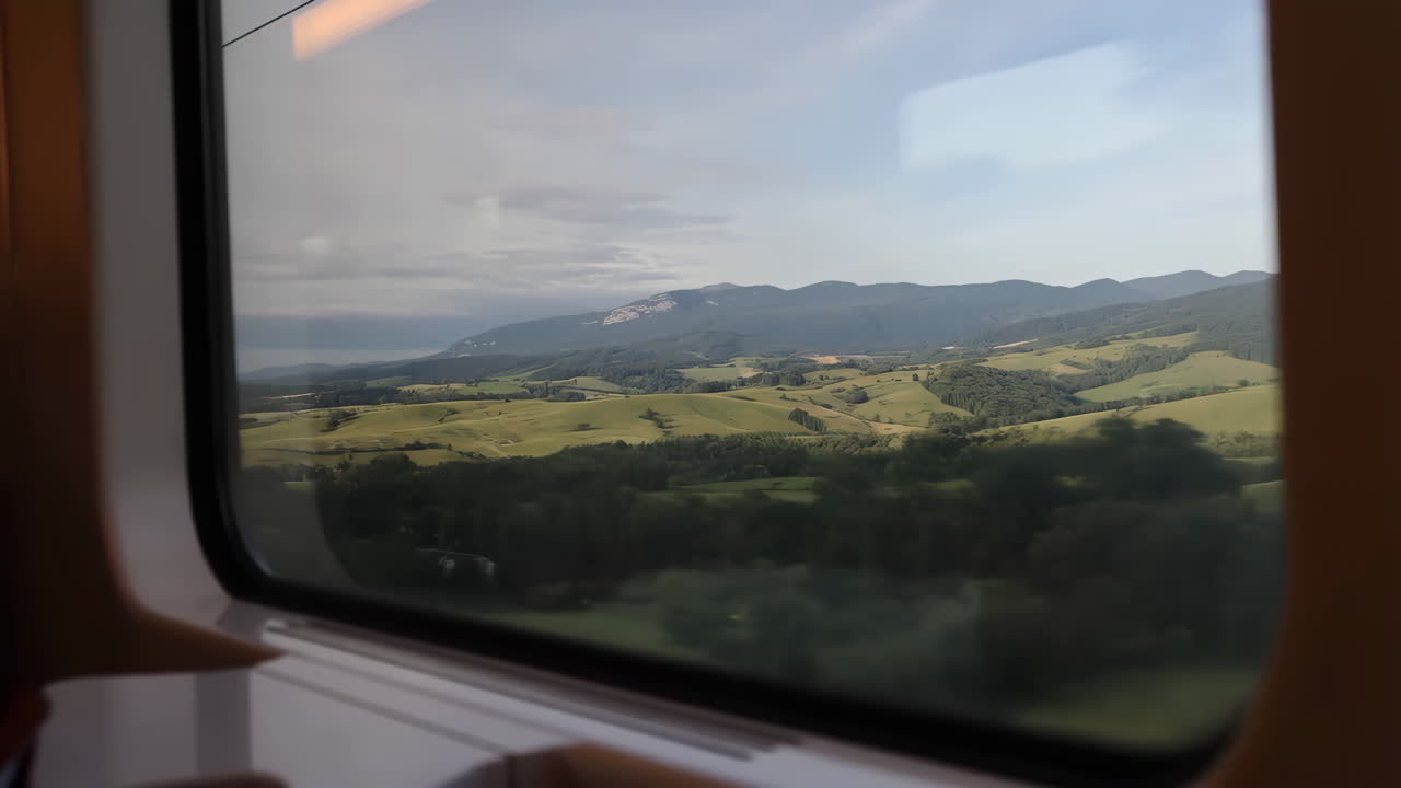 vista desde la ventana de un tren