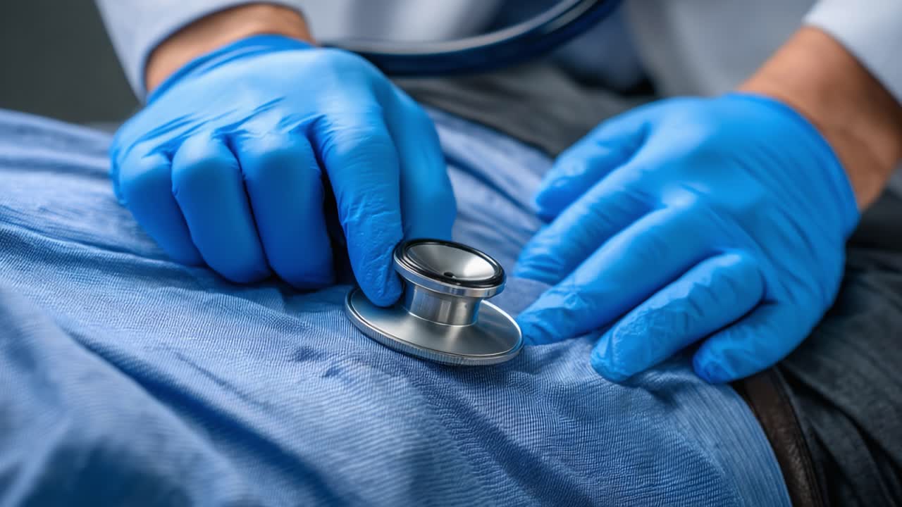 A Healthcare Professional Conducting a Physical Examination with a Stethoscope, Highlighting the Importance of Regular Check-Ups for Maintaining Health and Well-Being