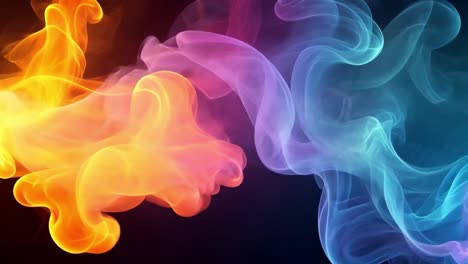 humo de colores abstractos