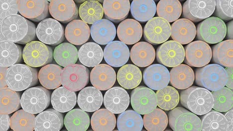bucle de fondo tecnológico con líneas brillantes de colores