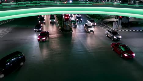 intense traffic in bangkok thailand