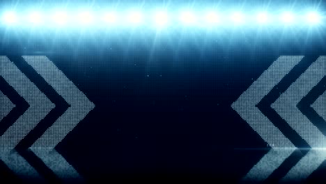 flechas azules movimiento rápido. ciclo sin costuras generado por computadora fondo de movimiento abstracto