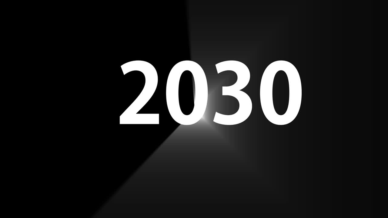 2030 animazione di testo motion graphics