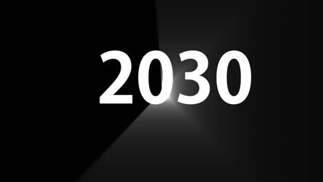 2030 text animation motion graphics