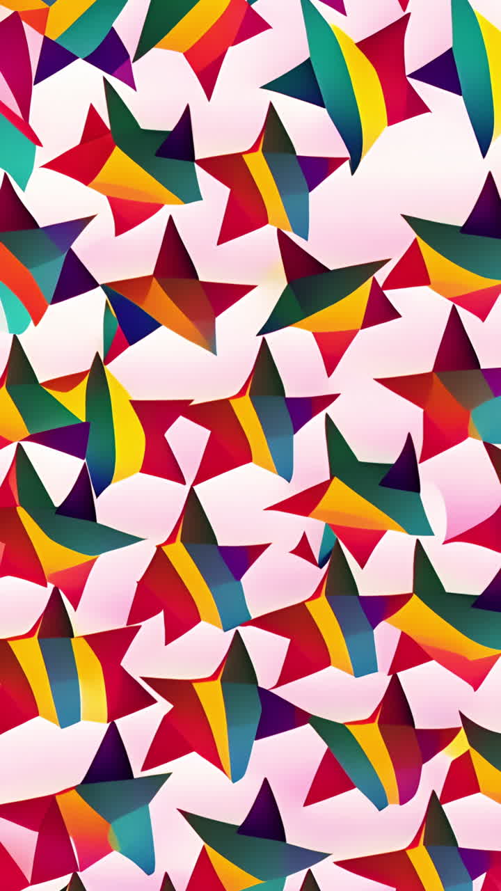 Abstract pattern of colorful stars forming vibrant and dynamic background
