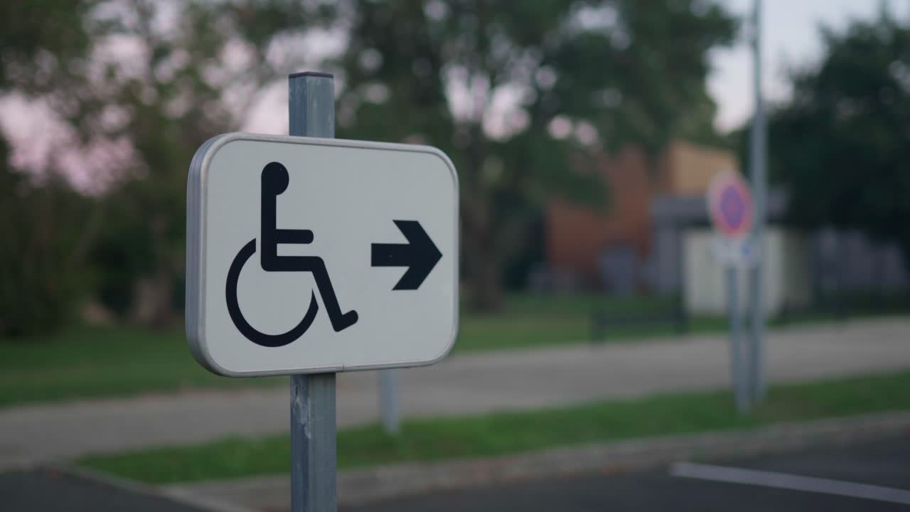 Disabled access and parking signage