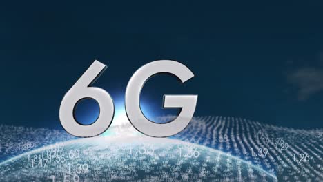 データ処理のアニメーション 6g テキスト