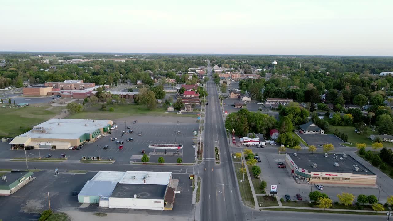 small town of Clare Michigan, USA