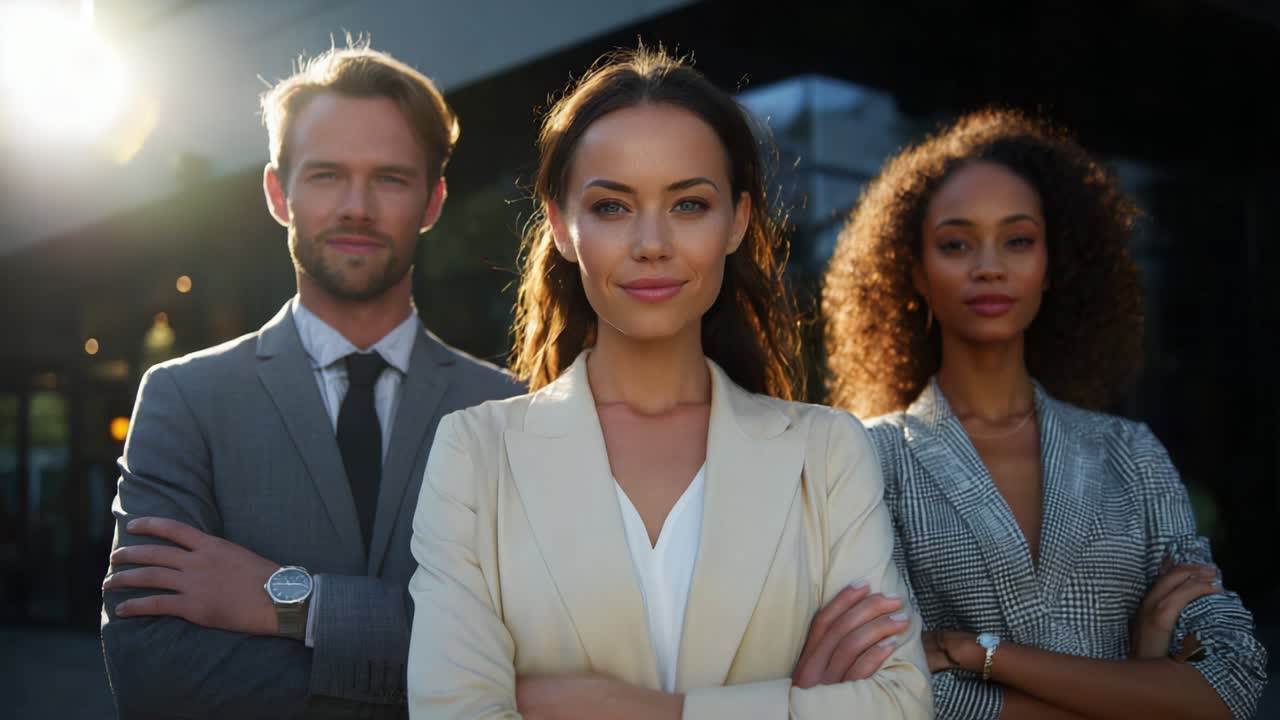 Professional Business Team Ready for Success