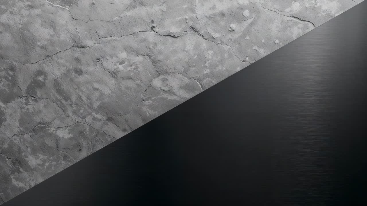 Yakın çekimde parlaklığı gösteren koyu, pürüzsüz panelin ışık değişimi, çatlaklarla çapraz dikiş