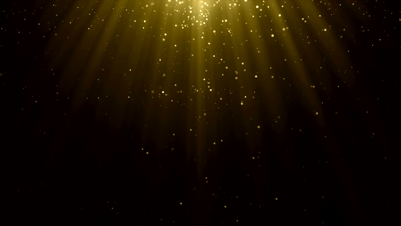 입자 금 반이는 보케상 먼지 추상적인 배경 루프