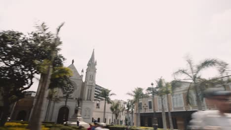 driving through lima, peru: a glimpse of churches and parks