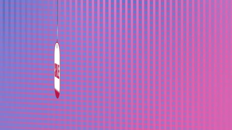 animación de una viñeta de venta que gira sobre un fondo púrpura y azul