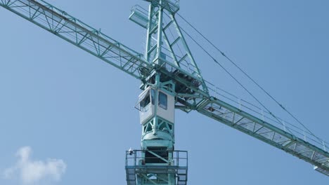 construction crane on the background of the sky. construction site.