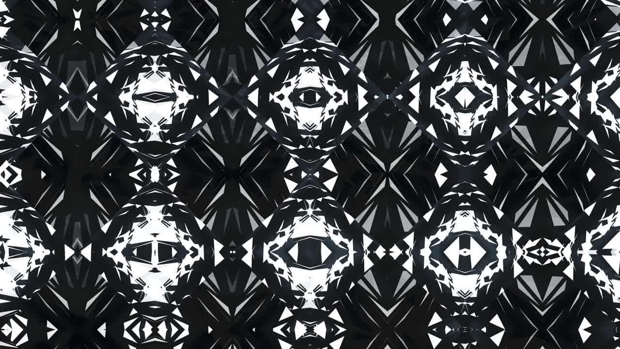 kaleidoscopio en movimiento. gráficos en movimiento de 4k