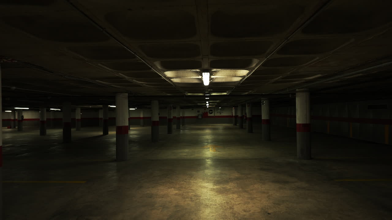 빈 지하 주차장