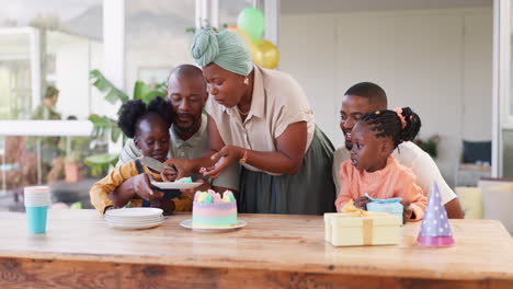 Birthday-party,-cake-and-family