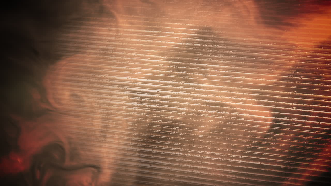 건물 벽의 애니메이션 모션 연기 및 모션 카메라 1