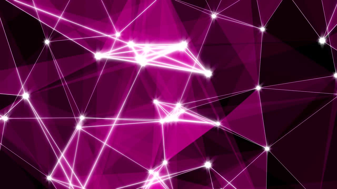 fondo de movimiento de bucle abstracto plexo dinámico tecnología futurista. renderizado en 3d