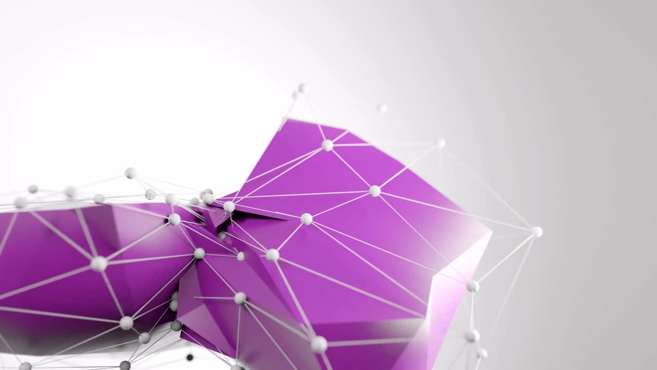 4K Abstract Collapsing Polygons.