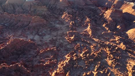 scenic rock pinnacles in mountainous terrain in sunlight