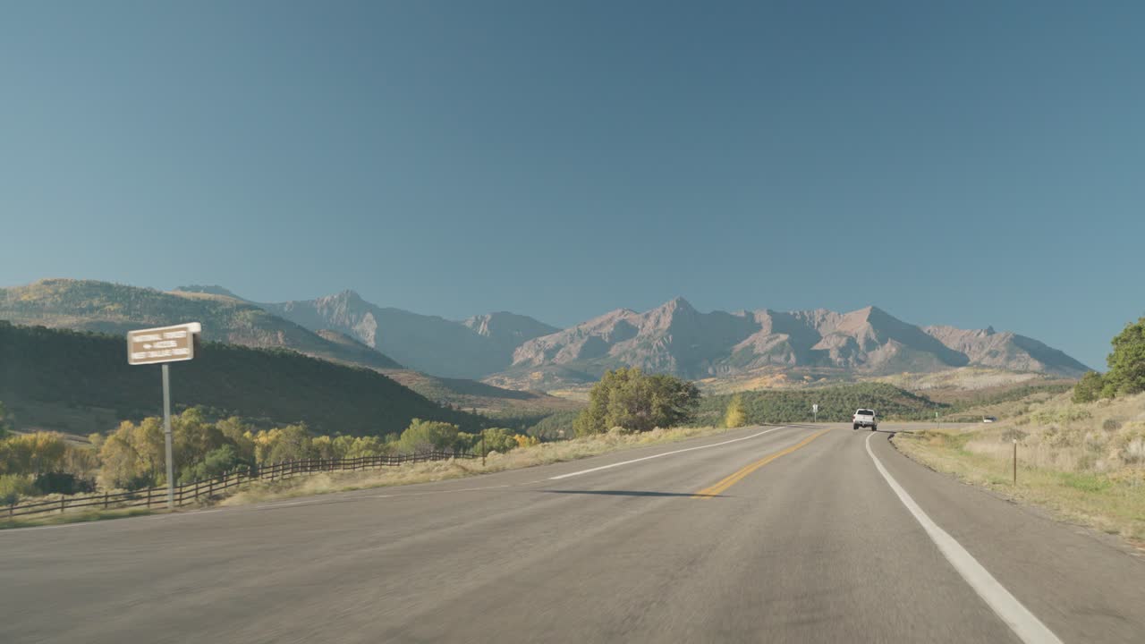 Scenic Road Trip Through Mountainous Landscape