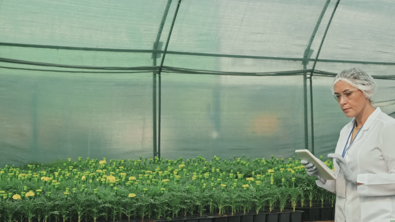 Agricultural Inspector in Greenhouse