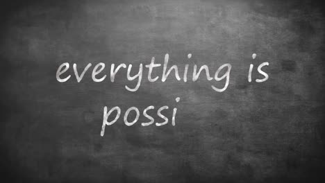 everything is possible