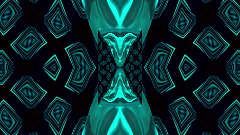 ondas líquidas verdes que fluyen movimiento abstracto fondo borroso.
