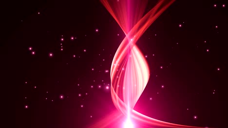 waving string and particles. abstract background