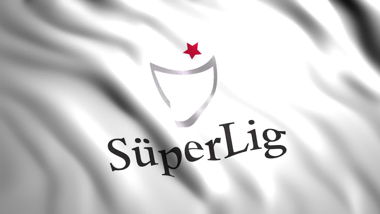 SüperLig Logo on a Flag
