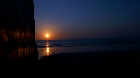 tropical beach sunset sliding time lapse from day to night khao lak thailand vacation scene