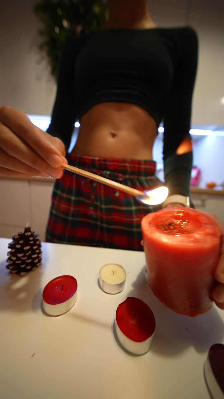 Lighting Candles for the Holidays