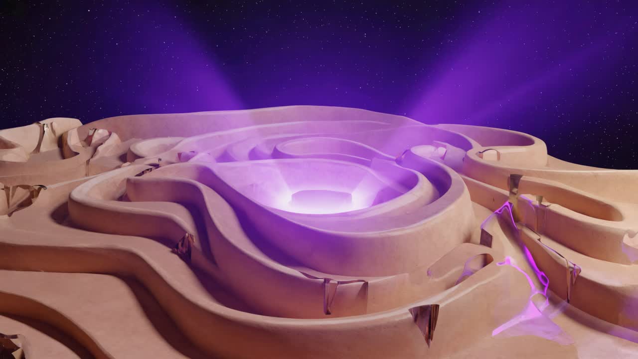 Futuristic desert architecture