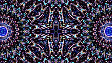 abstract kaleidoscope pattern with full colors. magic mandala. 4k