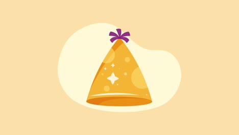 yellow party hat