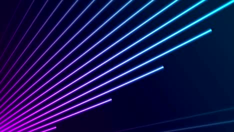 rayos láser de neón brillantes líneas de animación de video tecnológico