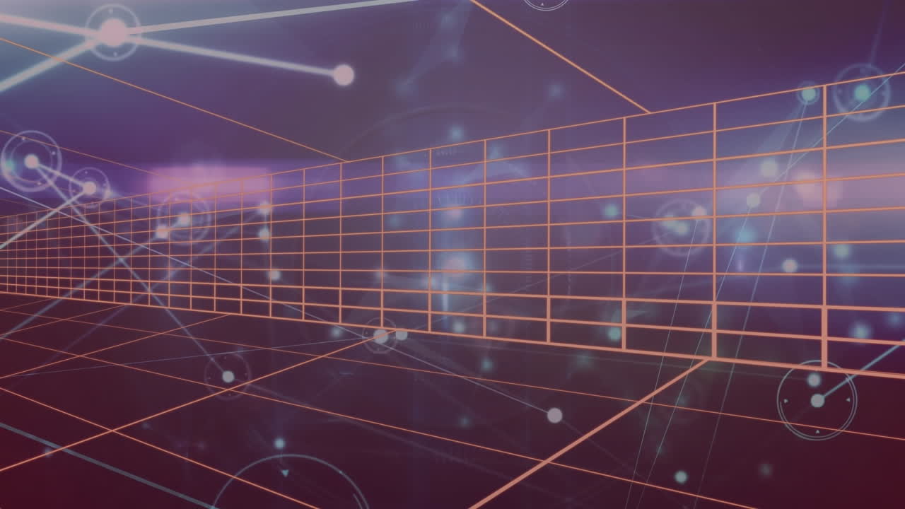 redes de comunicación y red sobre un fondo oscuro.