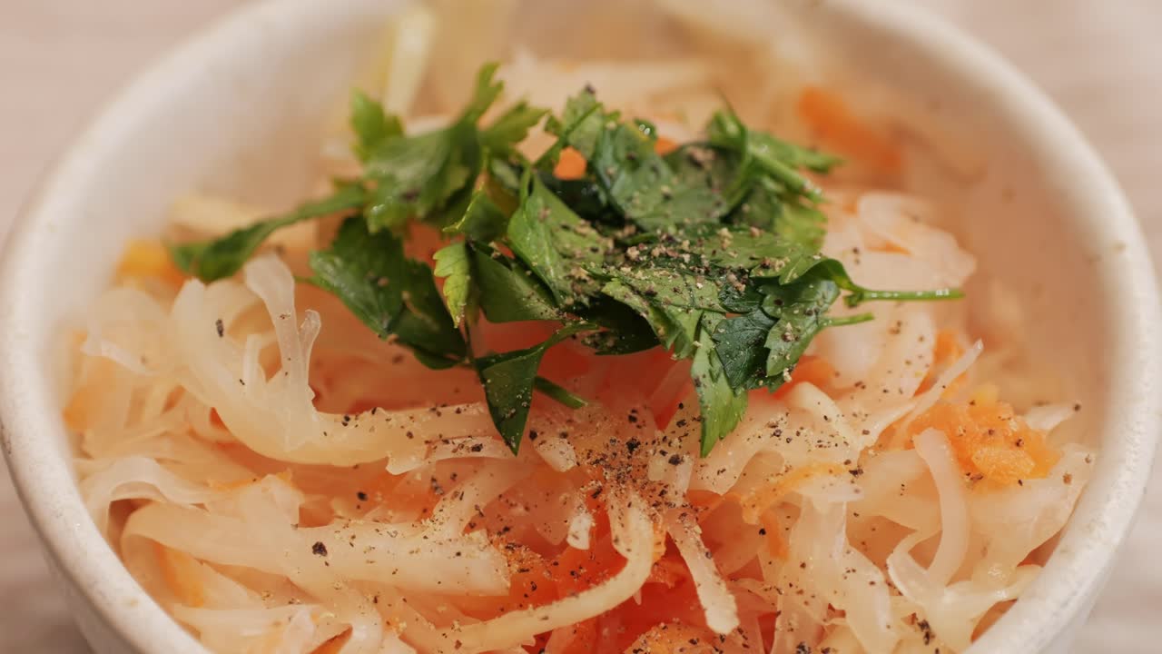 Sauerkraut fermented cabbage variety preserving jars. Homemade Sauerkraut with Carrot and Salad Cabbage with Beetroot on a wooden table. Fermented food.