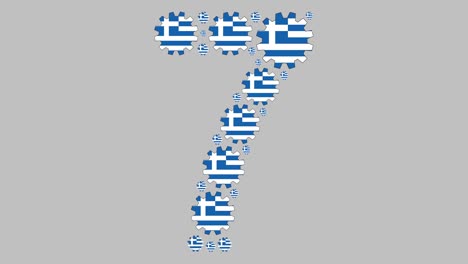 número griego siete